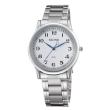 2016 Promotional stainless steel band quartz man and lady watch